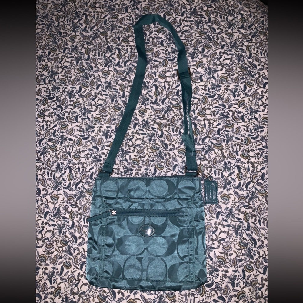 Coach File Crossbody in Turquoise